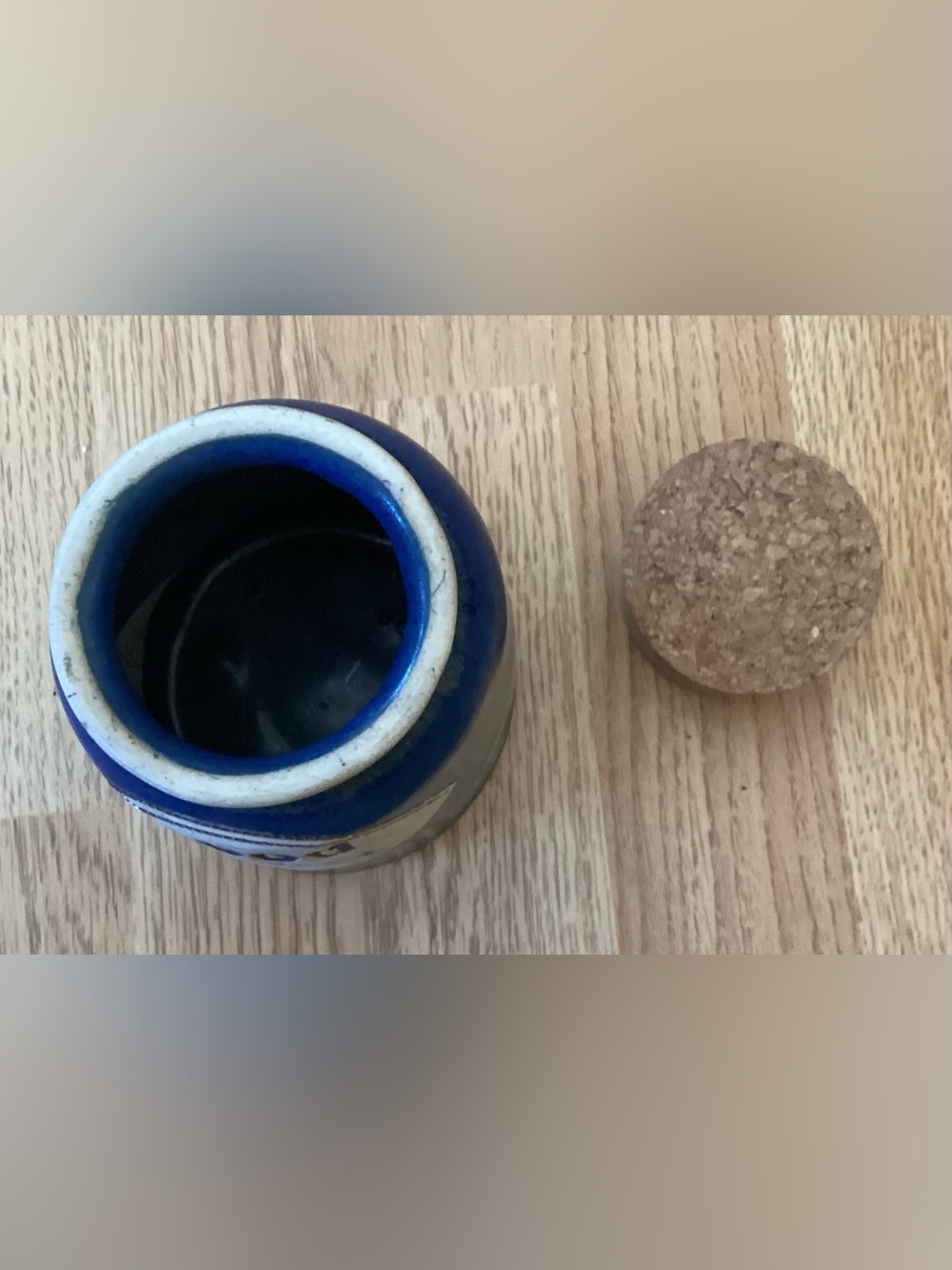 Real Brophy’s Word Jar - Handmade Ceramics - Blue/Gray - “Good News” - New - Picture 3 of 7